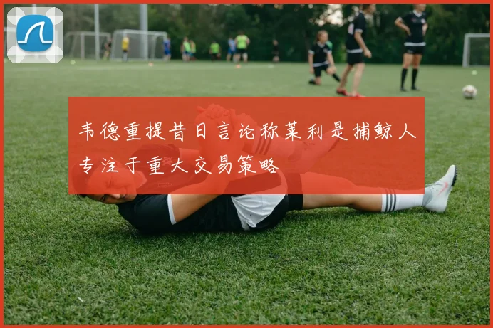 韦德重提昔日言论称莱利是捕鲸人专注于重大交易策略